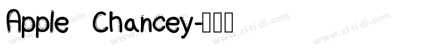 Apple Chancey字体转换